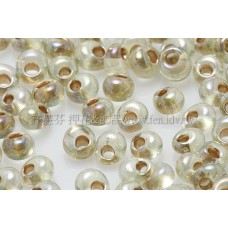 3mm包包日本珠-黃水仙透明彩虹金色-10g