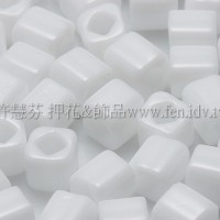 4mm方管日本珠-不透明雪白色-10g