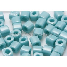 4mm方管日本珠-不透明藍綠松石色-10g