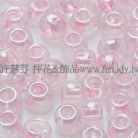 4mm日本珠-透明彩虹芭蕾粉紅色-10g