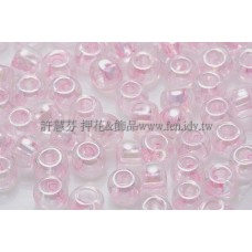4mm日本珠-透明彩虹芭蕾粉紅色-10g