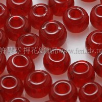 4mm日本珠-透明深石榴紅色-10g