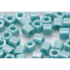 3mm方管日本珠不透明藍綠松石色--10g