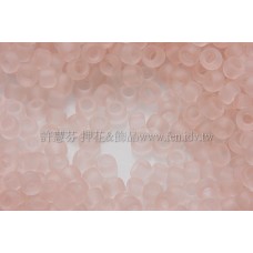 1.5mm日本珠-透明霧面水蜜桃色-5g