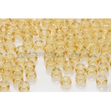 2mm日本珠透明-金菊色--10g