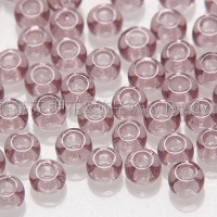 2mm日本珠透明-紫藕色--10g