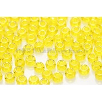 2mm日本珠透明-黃色--10g