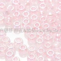 2mm日本珠透明-珠光粉紅色--10g