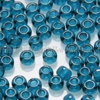 2mm日本珠透明-濃孔雀藍色--10g