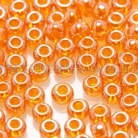 2mm日本珠透明-珠光鮮菊色--10g