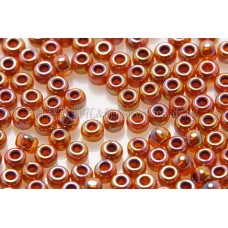 2mm日本珠透明-七彩珠光深蜂蜜色--10g