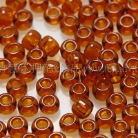 2mm日本珠透明-紅咖啡色--10g