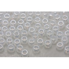 2mm日本珠透明-珠光白雪色--10g