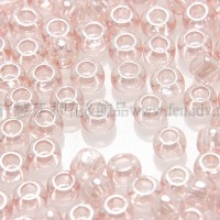 2mm日本珠透明-珠光膚粉紅色--10g