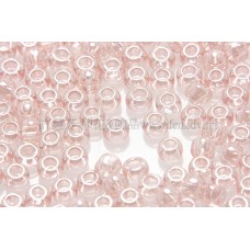 2mm日本珠透明-珠光膚粉紅色--10g