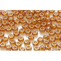 2mm日本珠透明-七彩茶棕色--10g