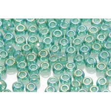 2mm日本珠透明-七彩孔雀石綠色--10g