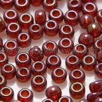 2mm日本珠半透明-七彩紅葡萄色--5g