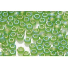 2mm日本珠霧面半透明-混合葉綠色--10g
