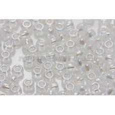 2mm日本珠透明-七彩水晶色--10g