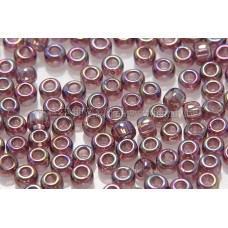 2mm日本珠透明-七彩金屬炫光紫色--10g