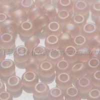 2mm日本珠霧面半透明-嬰兒蜜桃粉紅色--10g