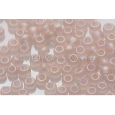 2mm日本珠霧面半透明-嬰兒蜜桃粉紅色--10g