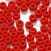 2mm日本珠不透明-胭脂紅--10g