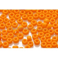 2mm日本珠不透明-豔橙色--10g