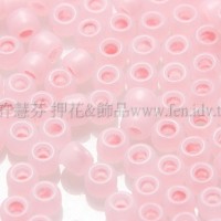 2mm日本珠霧面半透明-嬰兒粉紅色--10g