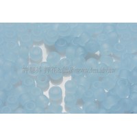 2mm日本珠霧面半透明-嬰兒粉藍色--10g