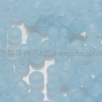 2mm日本珠霧面半透明-嬰兒粉藍色--10g