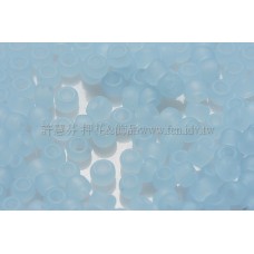 2mm日本珠霧面半透明-嬰兒粉藍色--10g