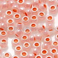 2mm日本珠珍珠光-珊瑚紅色--10g