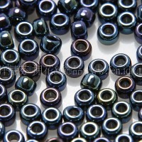 2mm日本珠金屬光-紫藍綠混色--10g