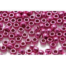 2mm日本珠金屬光-桃紅色--10g