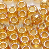 3mm日本珠透明珠光琥珀色--10g