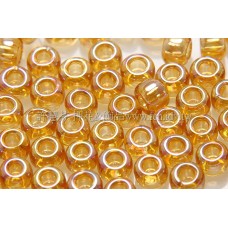 3mm日本珠透明珠光琥珀色--10g