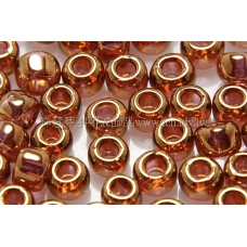 4mm日本珠-茶水晶玻璃-可可金色-10g