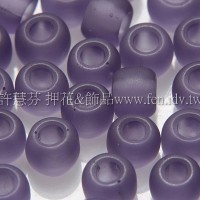 4mm日本珠-霧面柔光三色堇紫色-10g
