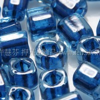 4mm方管日本珠玻璃寶石藍色--10g