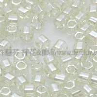 2mm短管日本珠透明檸檬萊姆綠色10g