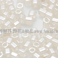 2mm短管日本珠斯里蘭卡珠光象牙白色10g