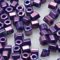 2mm短管日本珠金屬葡萄色10g