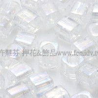 3mm短圓管日本珠絲綢雪白色10g