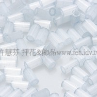 3mm短圓管日本珠絲綢藍色10g