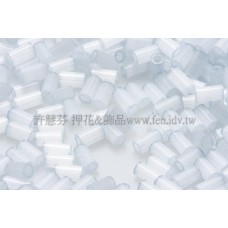 3mm短圓管日本珠絲綢藍色10g