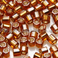 2mm短管日本珠半透明琥珀色-10g