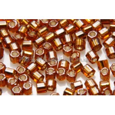 2mm短管日本珠半透明琥珀色-10g