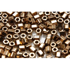 2mm短管日本珠可可金色-10g